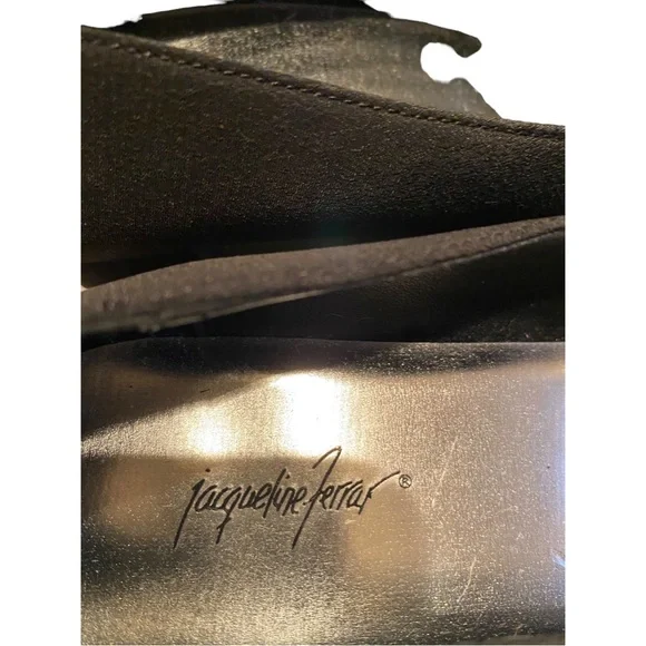 Jacqueline Ferrar Women’s 7 1/2 M Black Dress Showe 1.5” Heel - Picture 5 of 6